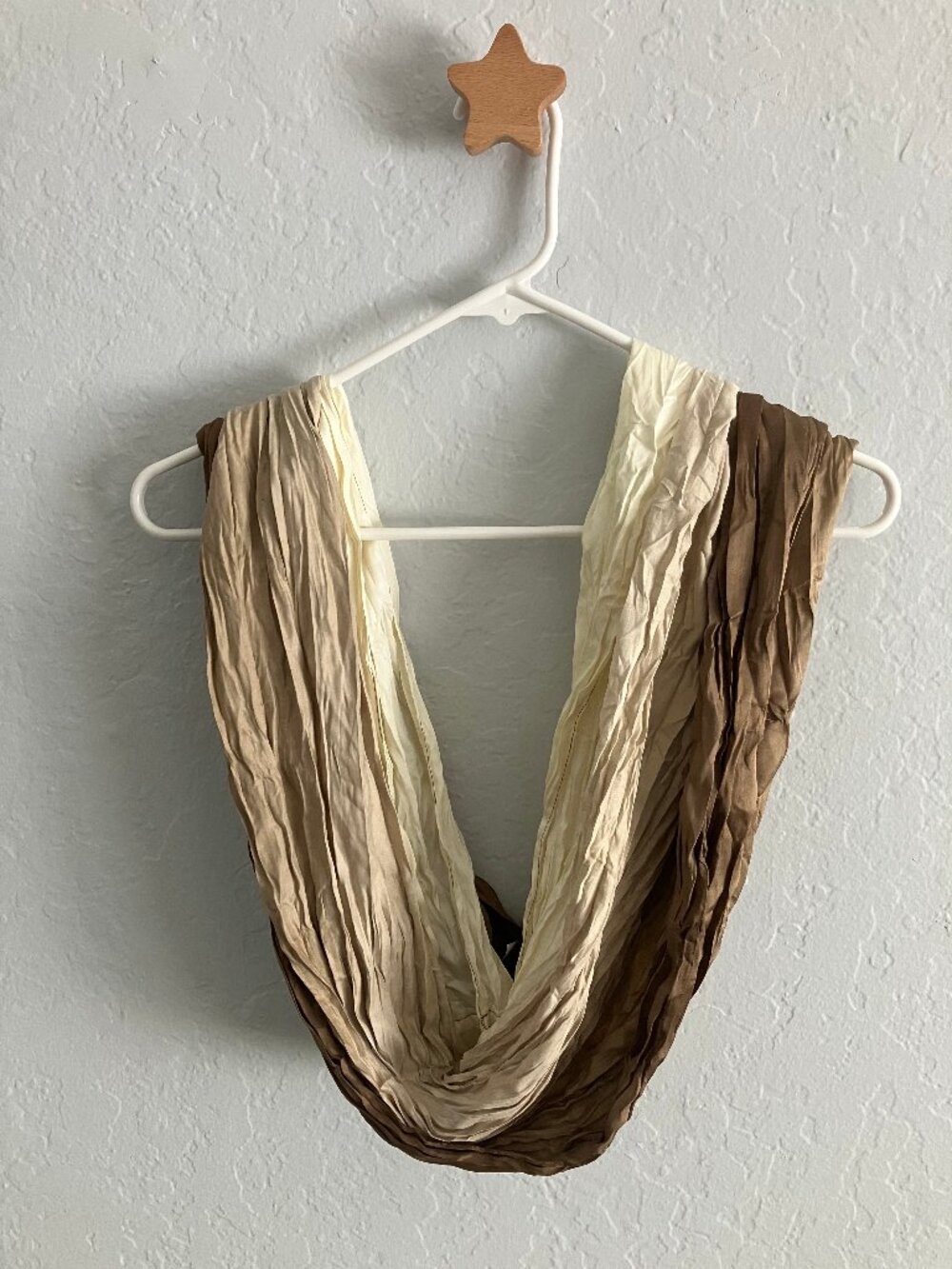 APT 9 Infinity Scarf Wrap | Brown Cream Tiramisu Ombre | NWOT